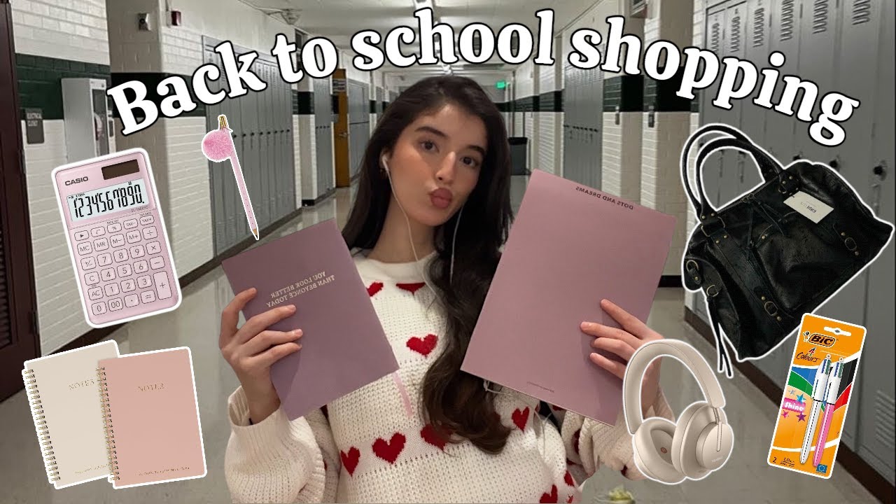 BACK TO SCHOOL SHOPPING 📓 I study tips & school supplies