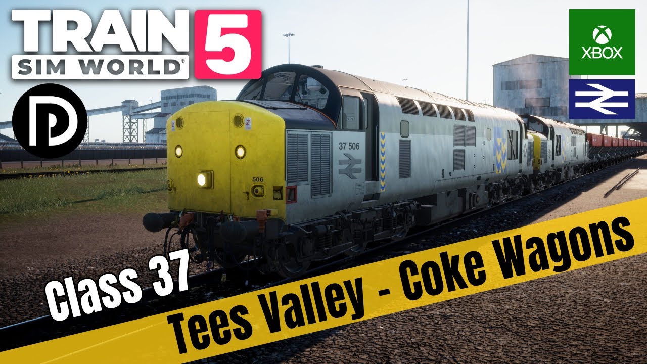 Train Sim World 5 - Tees Valley Coke Wagons with Double Headed Class 37 Power!