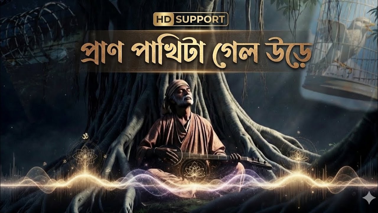 প্রাণ পাখিটা গেলে উড়ে || Pran Pakhi Ta Gale Ure  ||  HD Support || best of baul @NadiaGodram 