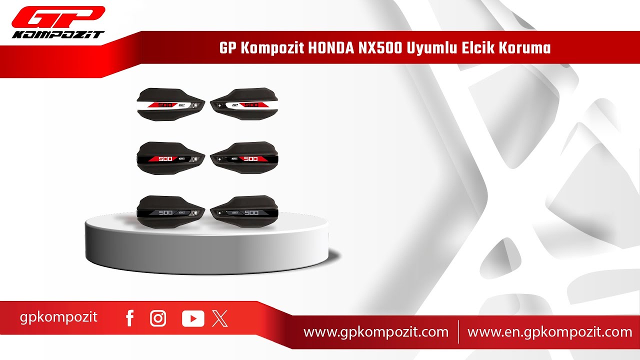 GP Kompozit Honda NX 500 Uyumlu Elcik Koruma Montajı