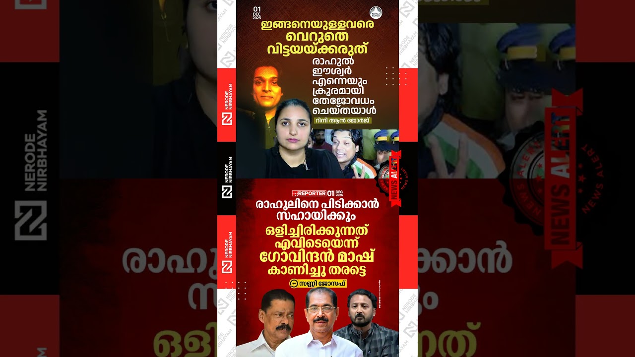 Rini Ann George | Rahul Easwar | KPCC President Sunny Joseph about Rahul Mamkootathil case | viral