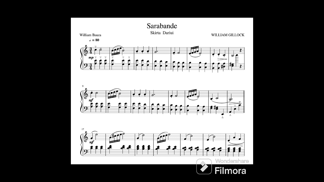 William Gillock. Sarabande