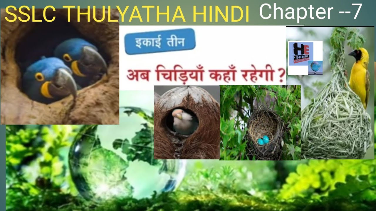 SSLC THULYATHA HINDI//CHAPTER--7/UNIT-3/പഠിക്കൂ A+നേടൂ//अब चिड़िया कहाँ रहेंगी//ab chidiya kaham rah/