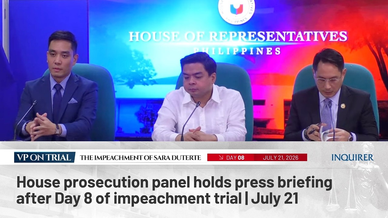 LIVE: House prosecution panel holds press briefing after Day 8 of impeachment trial | July 21