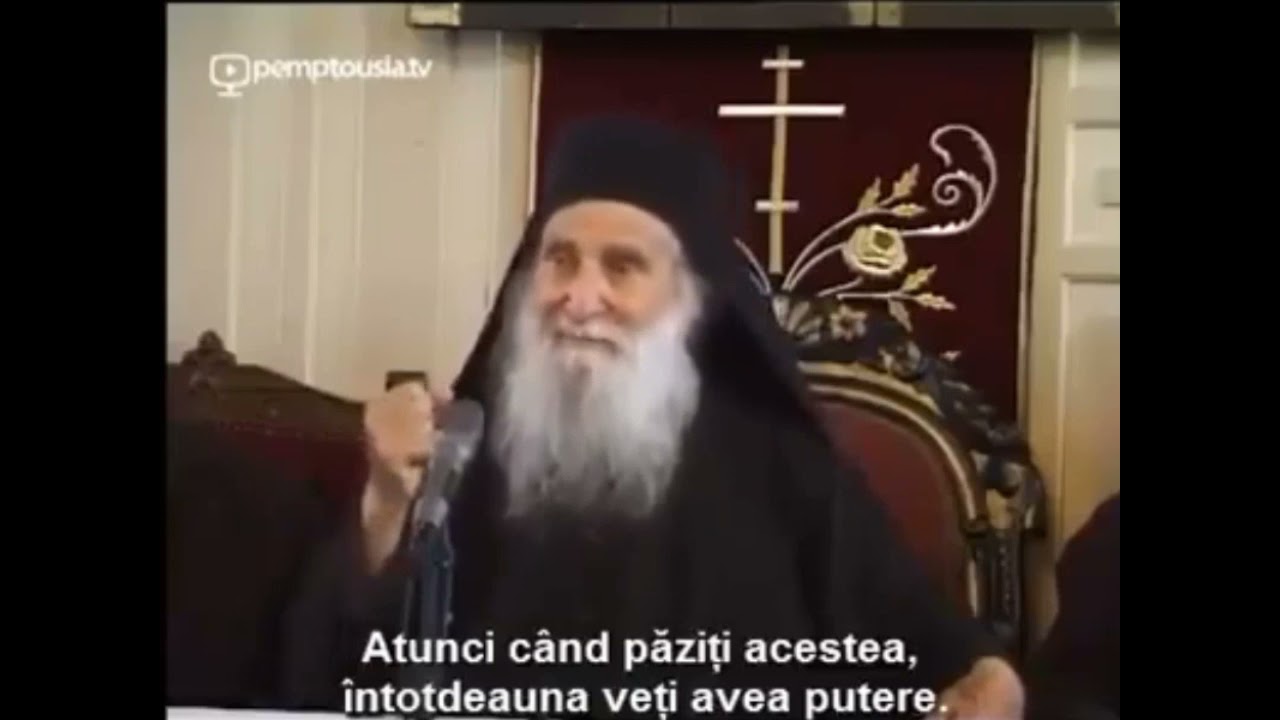 Starețul Iosif Vatopedinul - Despre purtarea crucii -