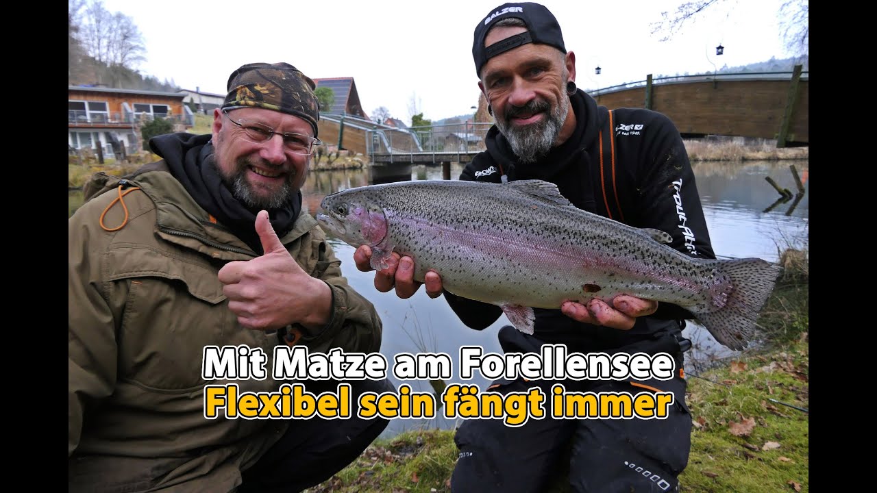 Matze und Olaf am Forellensee - Biss auf Biss!