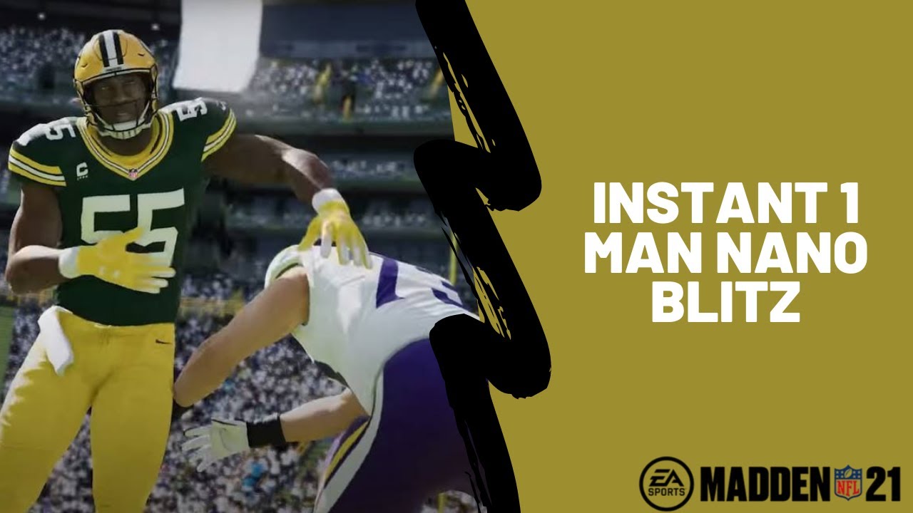 This is the Best Blitz in Madden 21| Instant 1 Man Nano Blitz| Madden 21 Tips and Tricks|
