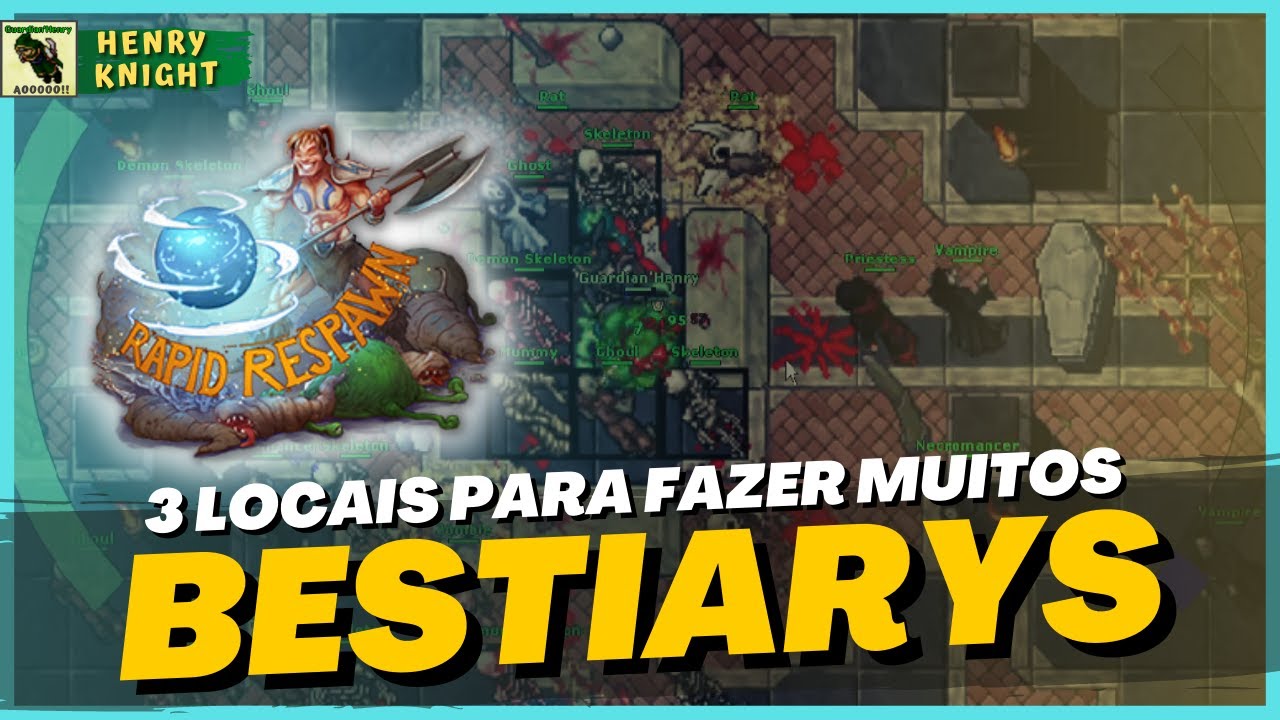 TIBIA: 3 MIEJSCA, W KT&Oacute;RYCH ZROBISZ WIELE BESTIARI&Oacute;W (WYDARZENIE SZYBKIEGO ODRODZENIA)