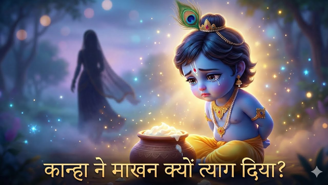 😮 Krishna Ne Makhan Kyun Nahi Khaya? | Little Krishna Cartoon | Animated Krishna Stories #krishna 