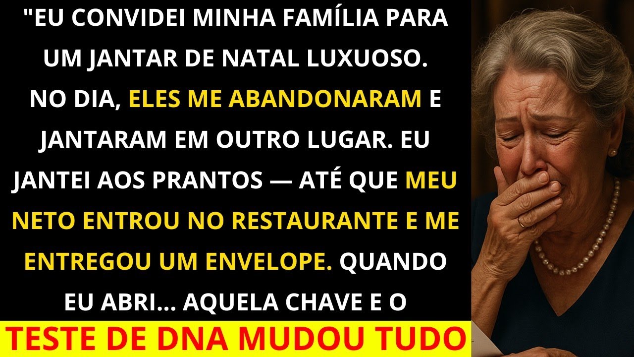 Convidei minha família para um luxuoso jantar de Natal  Mas no dia, eles me abandonaram e comera