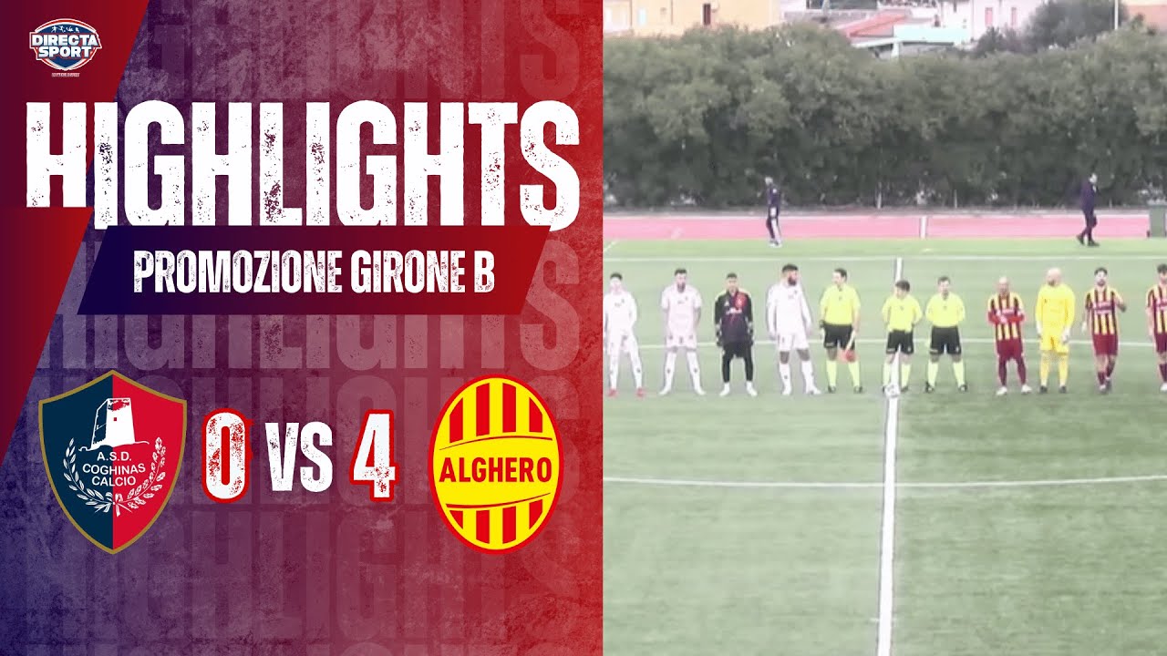 Calcio Promozione Gir. B - Coghinas Calcio-Alghero Calcio  0-4 (Highlights)