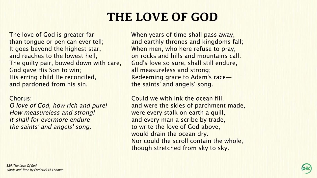 389 The Love Of God | Main Tune