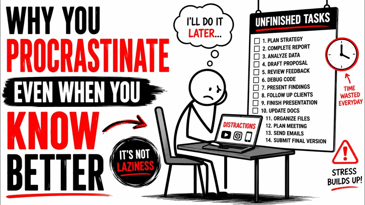 Why You Procrastinate Even When You KNOW Better