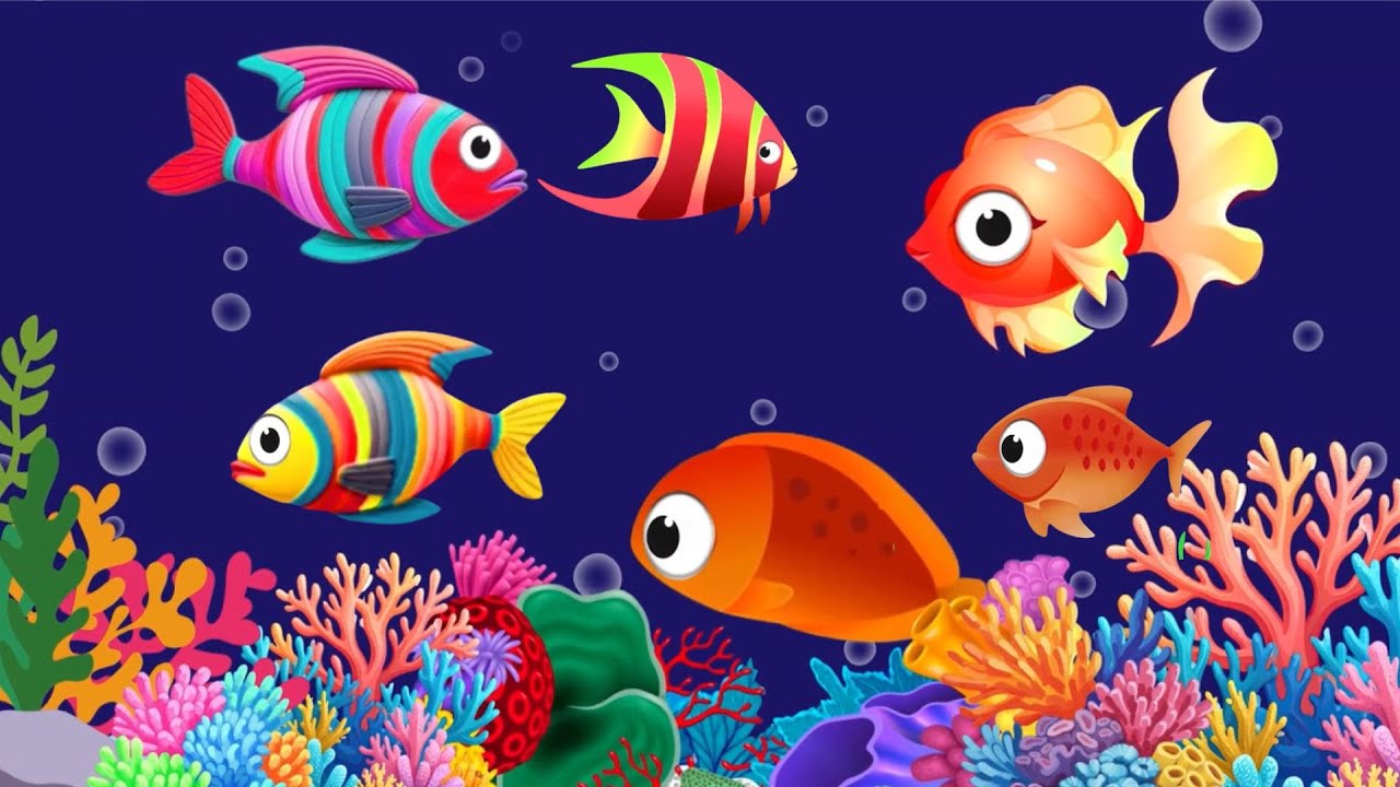 Bedtime Lullaby for Babies, Kids & Parents 😍 Animation🐟Fish lullaby🐟Calming Fishes #292 #babysle