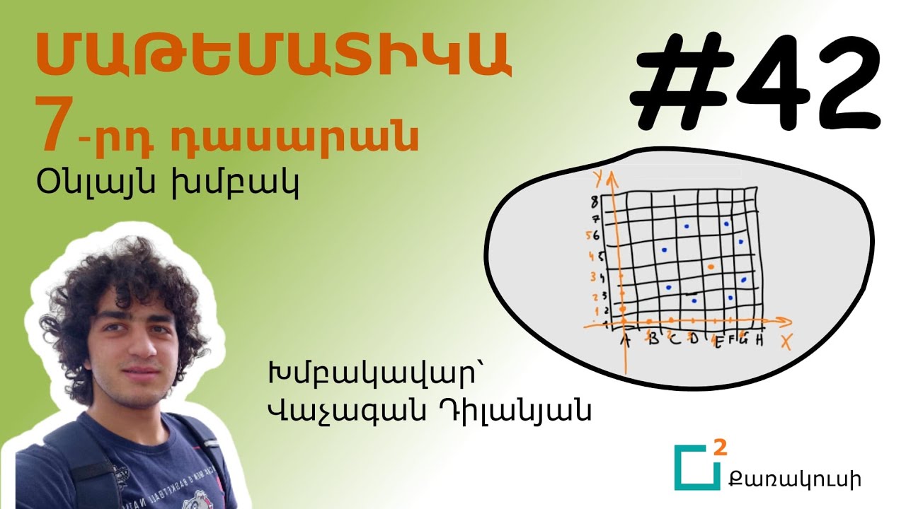 7-րդ դասարան, 42-րդ դաս - Կոորդինատային հարթություն