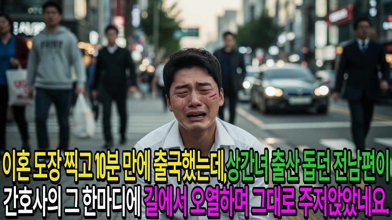 이혼 도장 찍고 10분 만에 출국했는데, 상간녀 출산 돕던 전남편이 간호사 한마디에 길에서 오열하며 주저앉았네요.| 고부사연 | 감동사연 | 오디오북 |