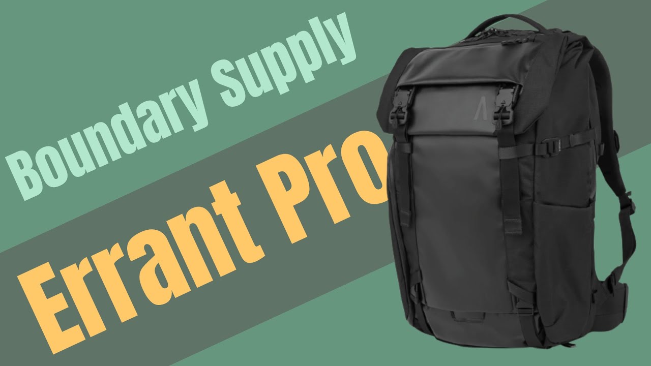 Tech Travel Backpack: Featuring Boundary Supply Errant Pro