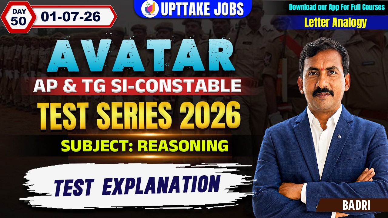 AVATAR 120 DAYS | DAY 50 | AP & TG SI - Constable 2026 | Reasoning | Test Explanation #reasoning