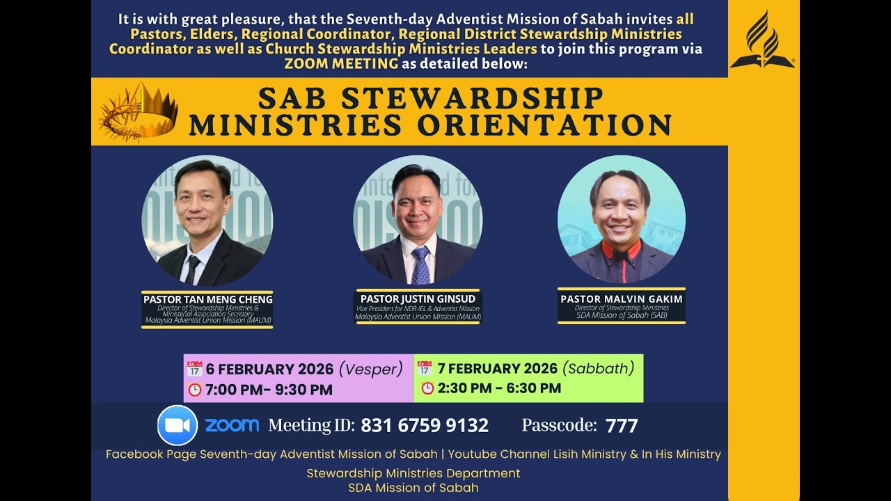 SAB Steward Ministries Orientation | 7 February 2026