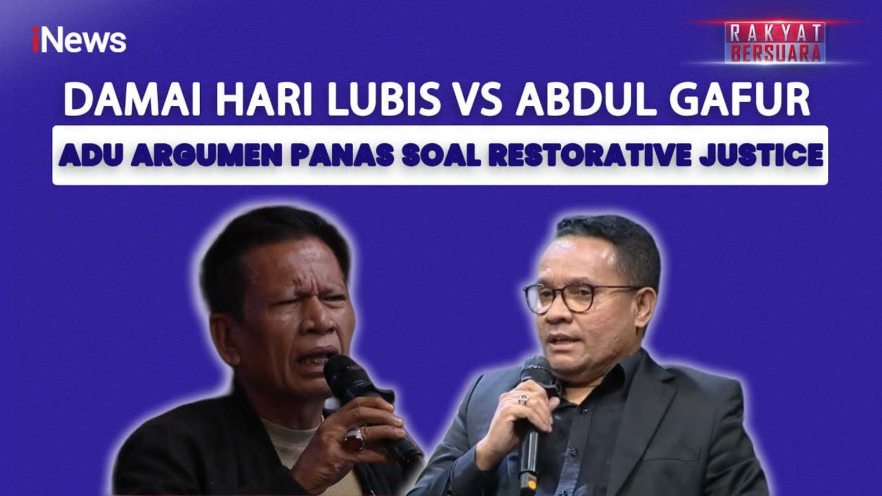 Adu Argumen Sengit! Abdul Gafur dan Damai Hari Lubis Bentrok Soal Restorative Justice