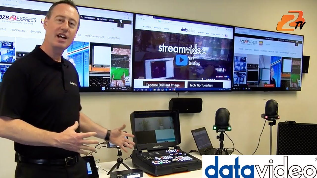 One Operator Portable Live Video Production Kit | Datavideo HS-1500T Mobile Cast