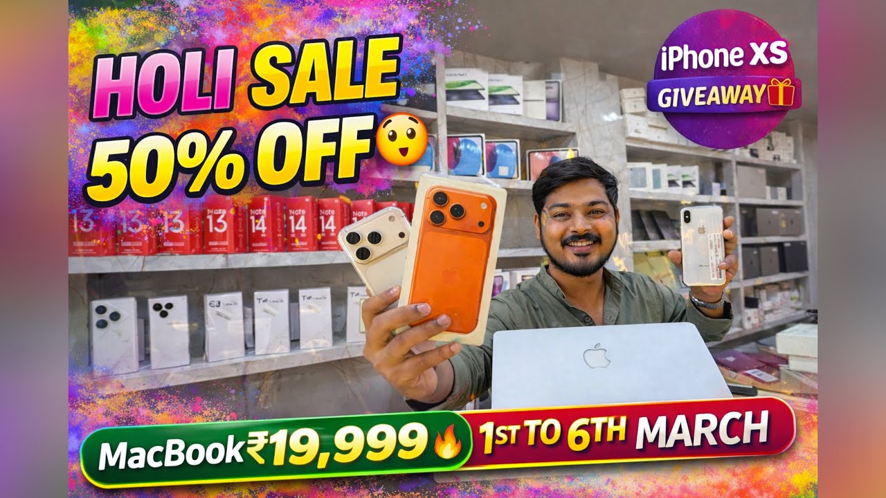 Holi Dhamaka Offer |Second hand mobile market in Guwahati| iPhone starting 3000 | Open Box | EMI