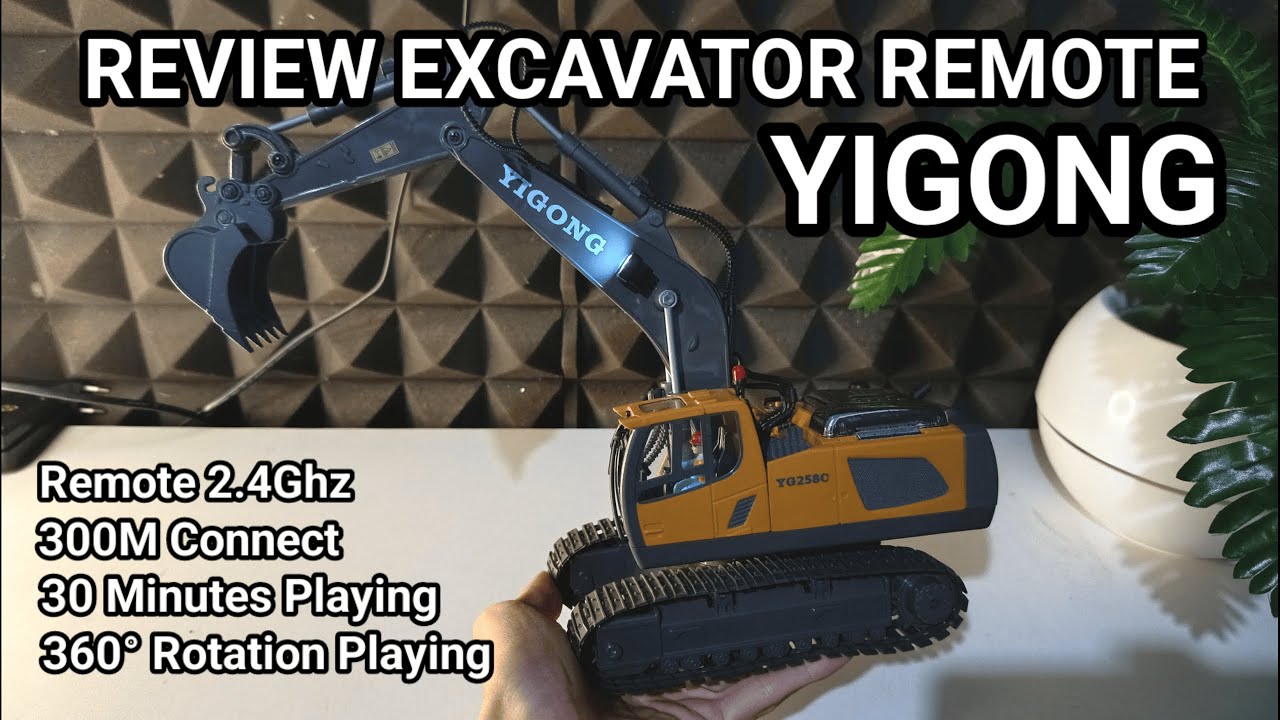 REVIEW EXCAVATOR REMOTE YIGONG | REMOTE 2.4Ghz 11 CH