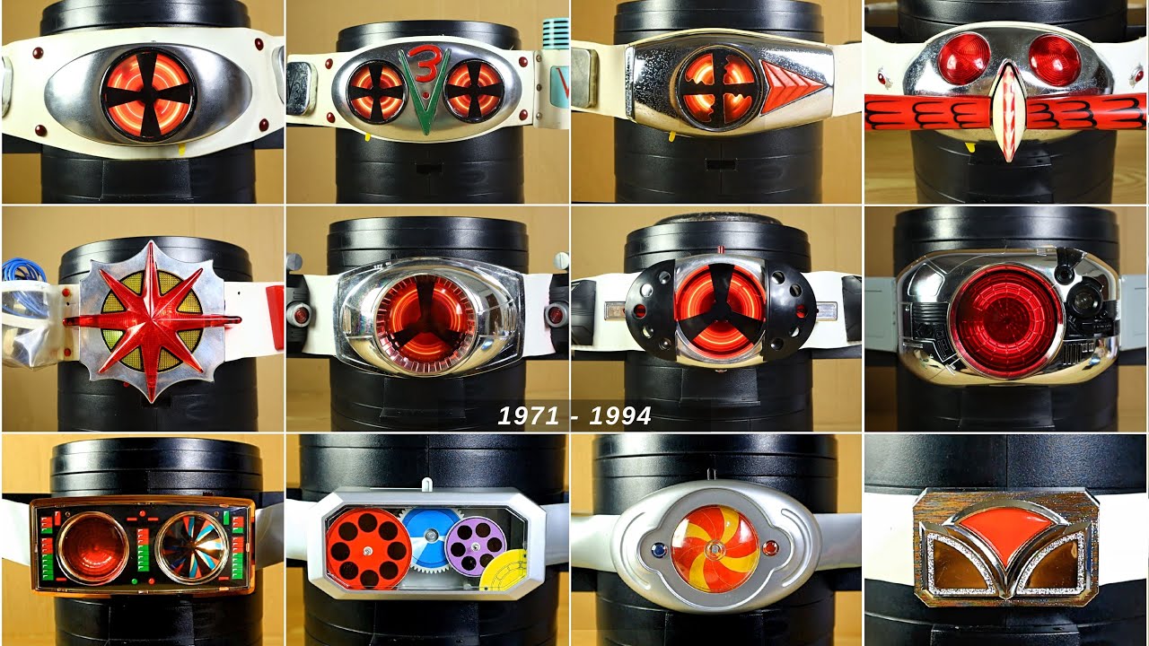 仮面ライダー昭和の全員 ポピー DX変身ベルトコンプリートコレクション 1971から1994, 1号ライダーからJ Showa Rider Henshin Belt, Ichigo to J