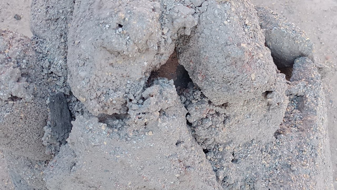 ASMR: Pure Cement Mix Different Grains Dry Floor Crumbling#relaxingsounds #sandcementasmr #asmr