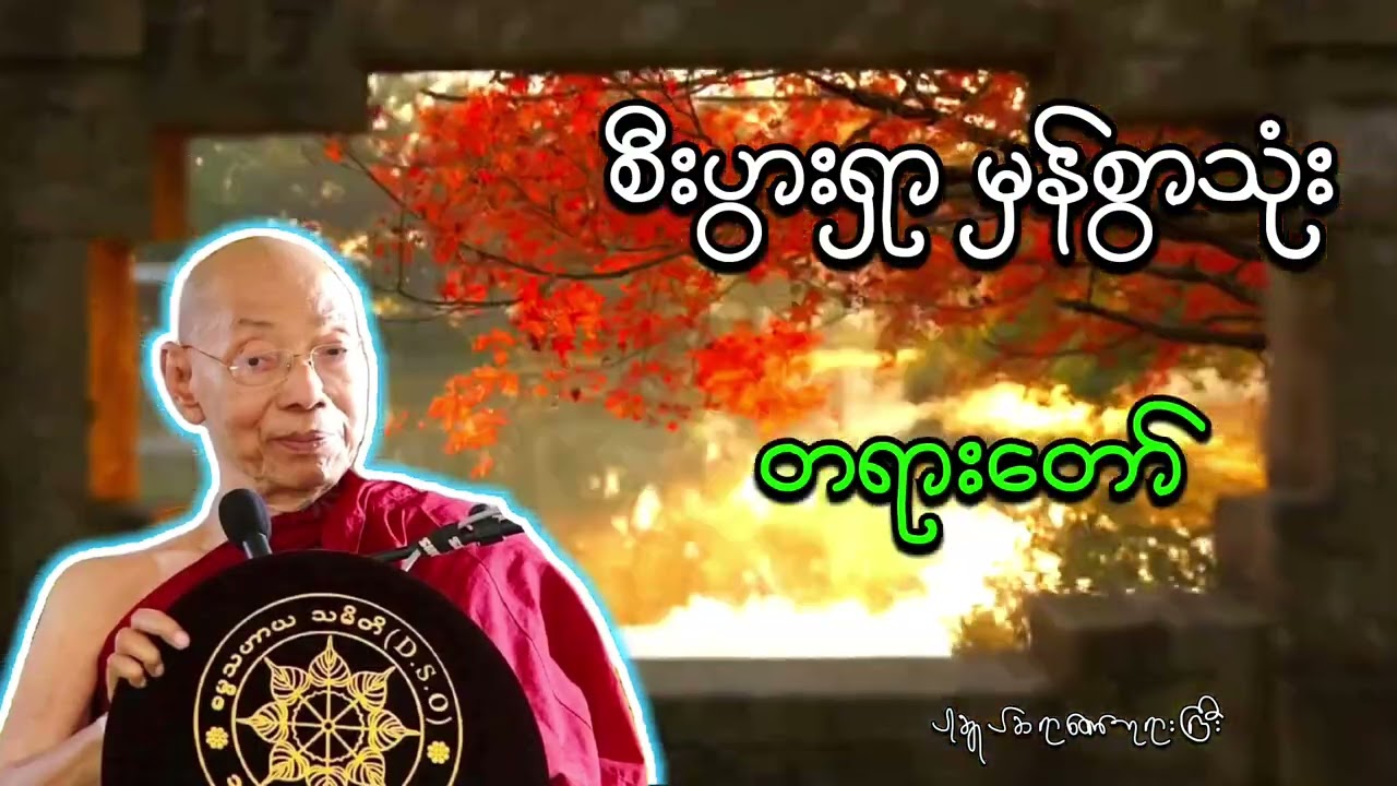 စီးပွာရှာ မှန်စွာသုံး တရားဒေသနာတော် ပါချုပ်ဆရာတော်ဘုရားကြီး