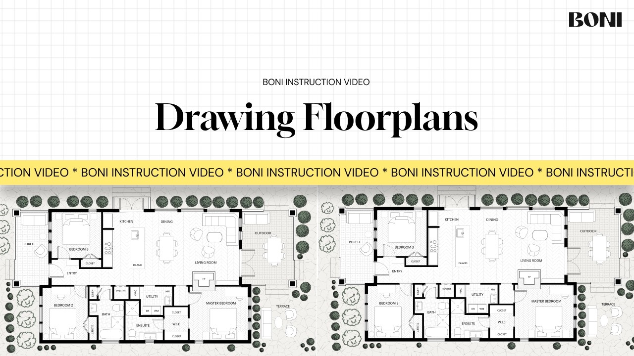 Drawing floor plans - BONI interior design tool