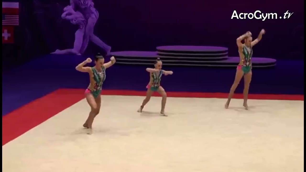 Acro World Championships 2021 GBR Junior Trio
