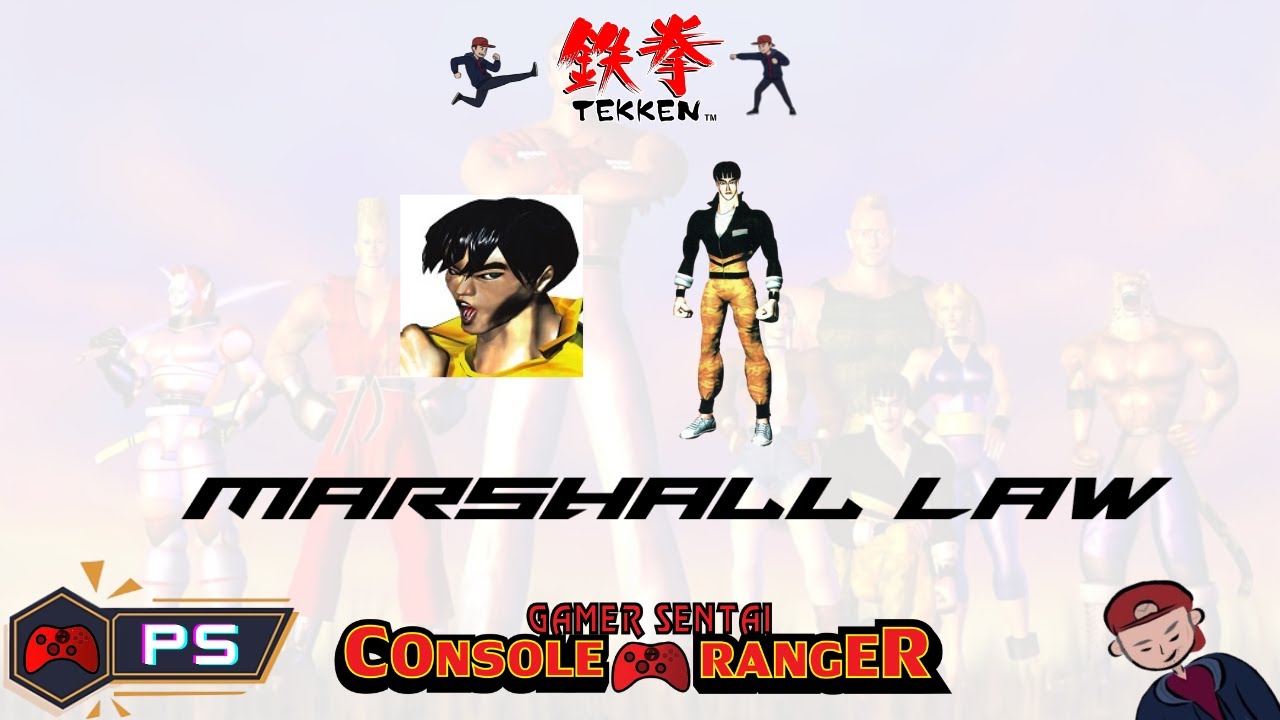TEKKEN 1 - Marshall Law [Arcade Mode] - [Tekken Project] [No Commentary]