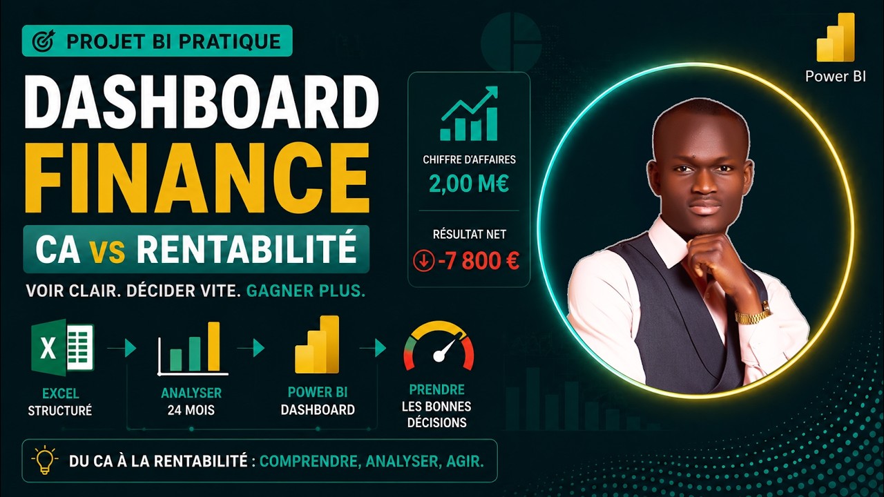 Pourquoi vous faites du CA mais pas d’argent ? Dashboard Power BI + Excel (Tutoriel Complet)