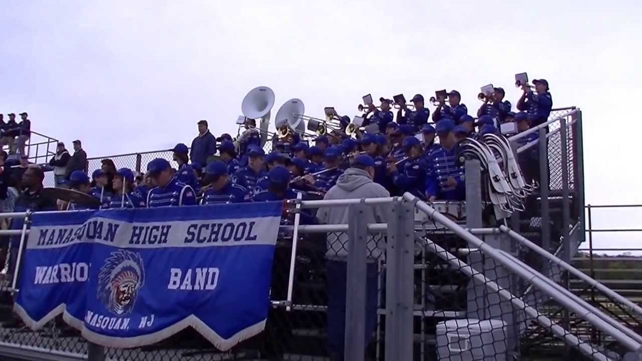 MHS Warrior Band in the Stands at Monmouth Regional