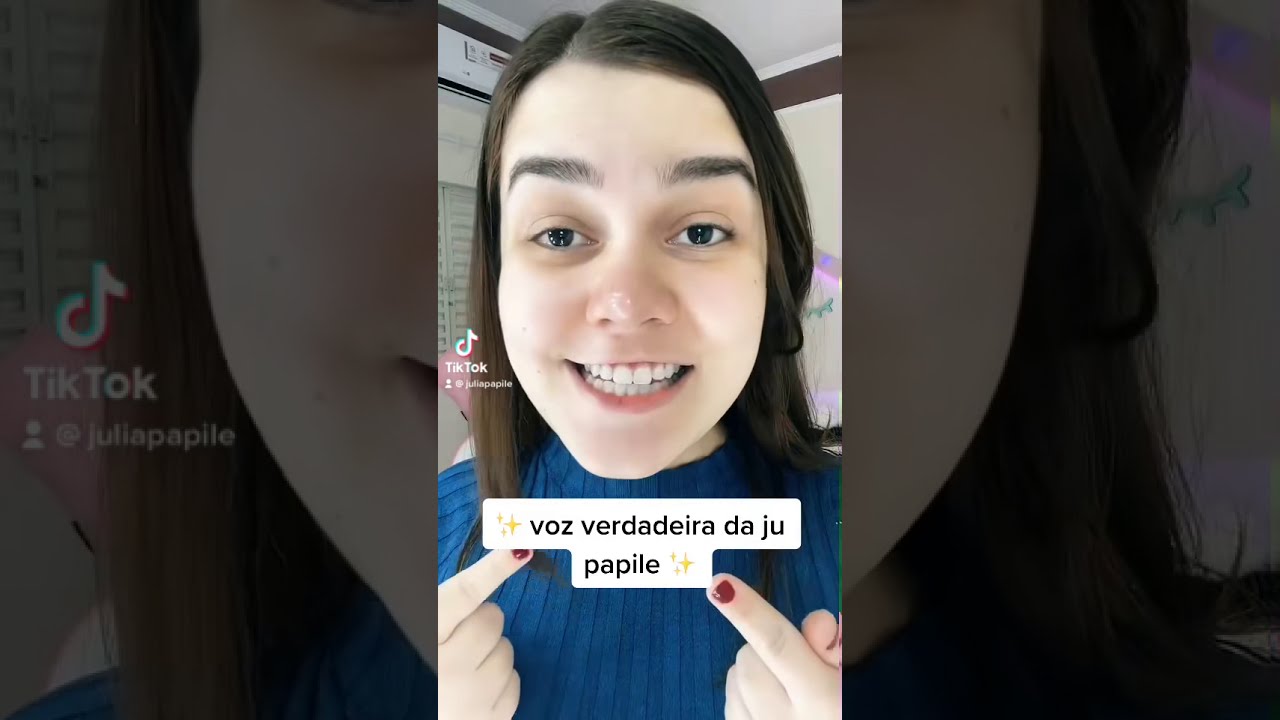 VOZ VERDADEIRA DA JU PAPILE... #shorts