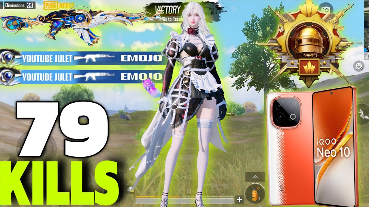 79 solo kills 🔥 FULL CONQUEROR LOBBY 😈 IQOO NEO 10 🥵 Pubgm-bgmi 