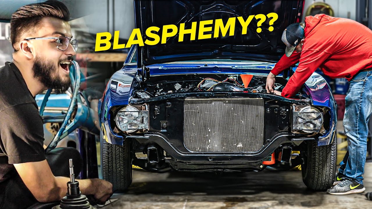 First Start on my Mustang-Swapped Camaro! *LOUD AF*