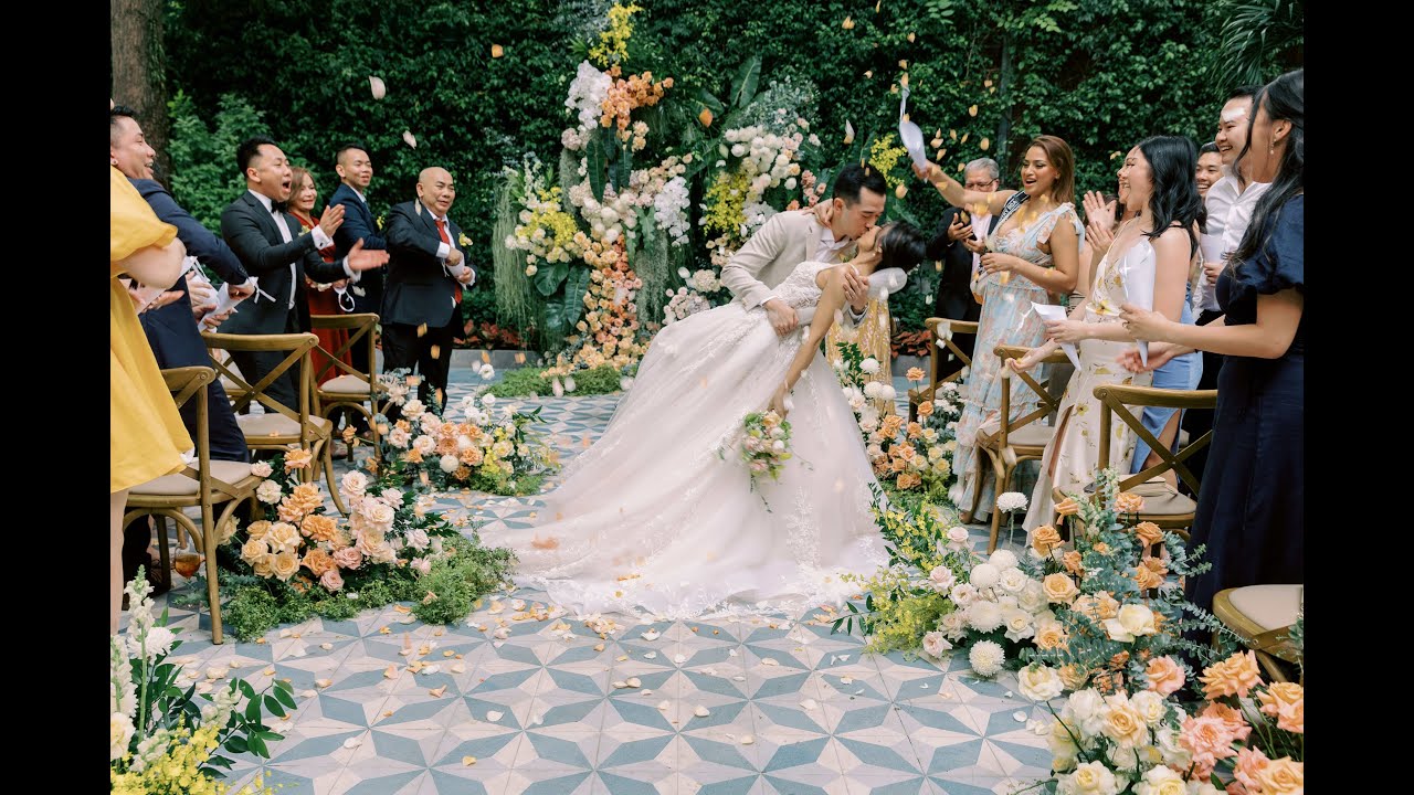 Helen + David | The Highlights Wedding Film at Mai House Saigon