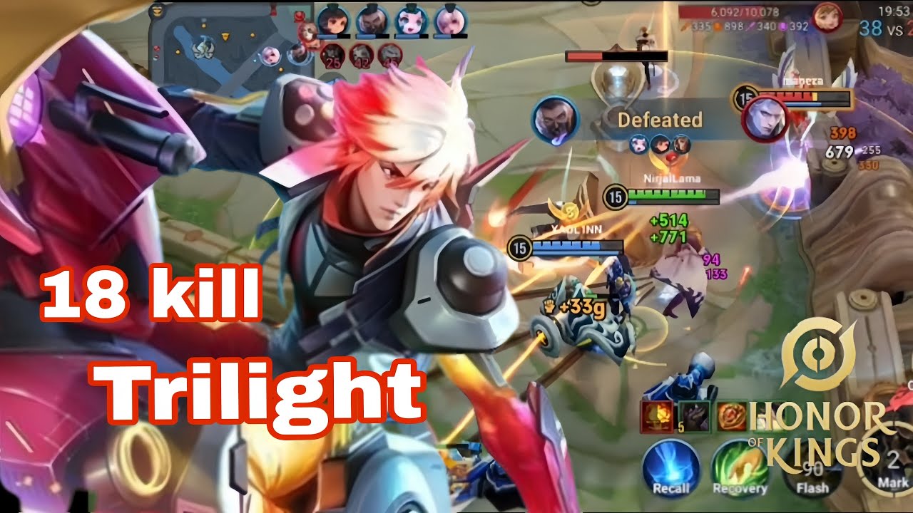 High Tier trilight Top 1% ASIA | Brutall Gameplay | Honor Of Kings