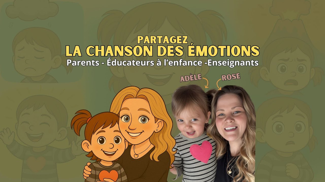 La chanson des Émotions (Für Adèle) Joie, colère, tristesse, peur pour enfants – Éducative AI