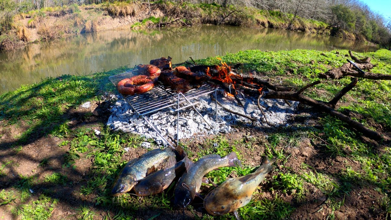 Encontramos el Cebadero de las Tarariras y Bagres Sapos 🎣🔥😱 Pesca y Cocina en Arroyo El Sauce