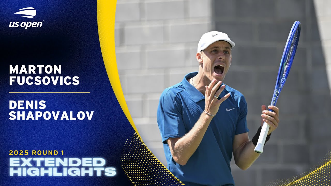 Marton Fucsovics vs. Denis Shapovalov Extended Highlights | 2025 US Open Round 1