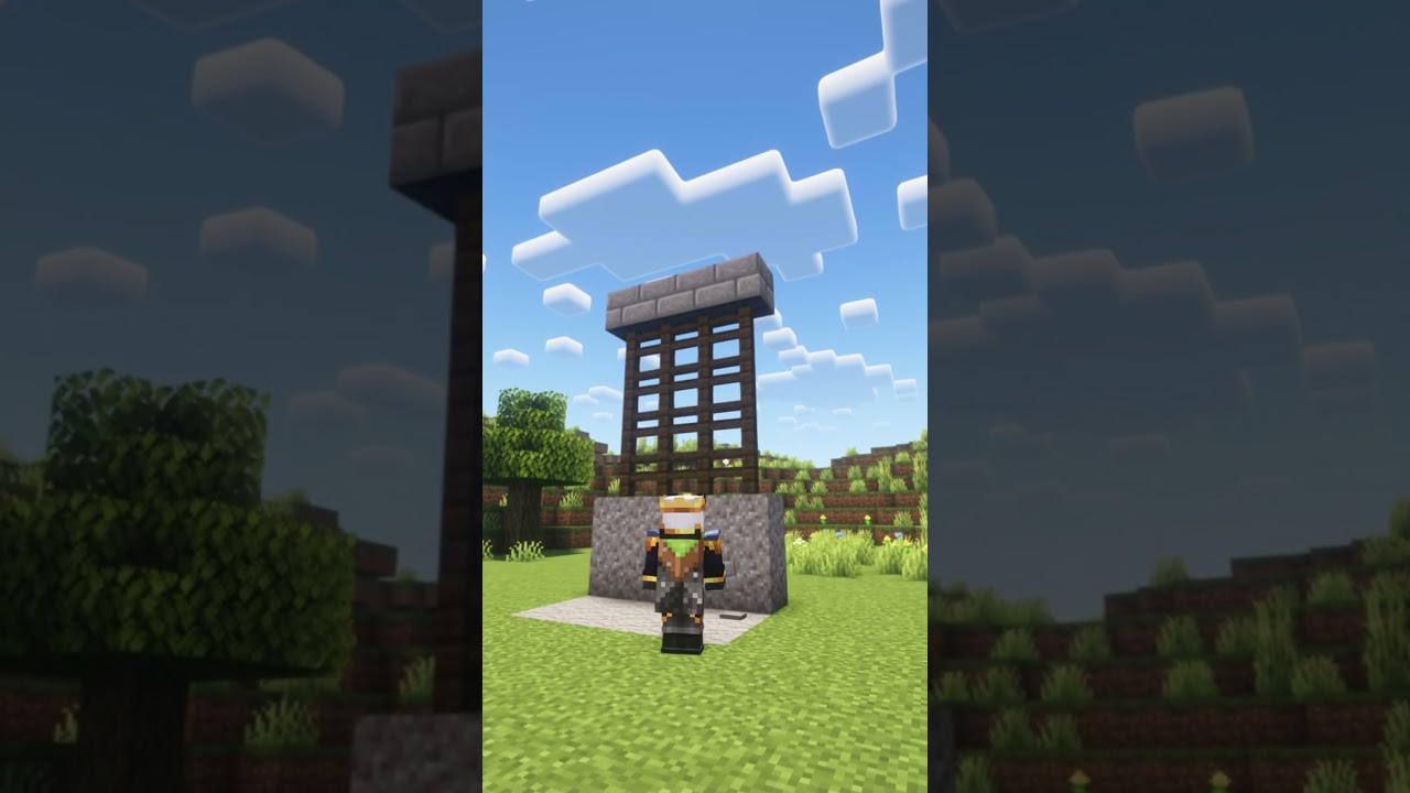 PORTAO AUTOM&Aacute;TICO PARA CASTELO MUITO F&Aacute;CIL  #minecraft #gaming #minecraftgameplay #minecraftgaming
