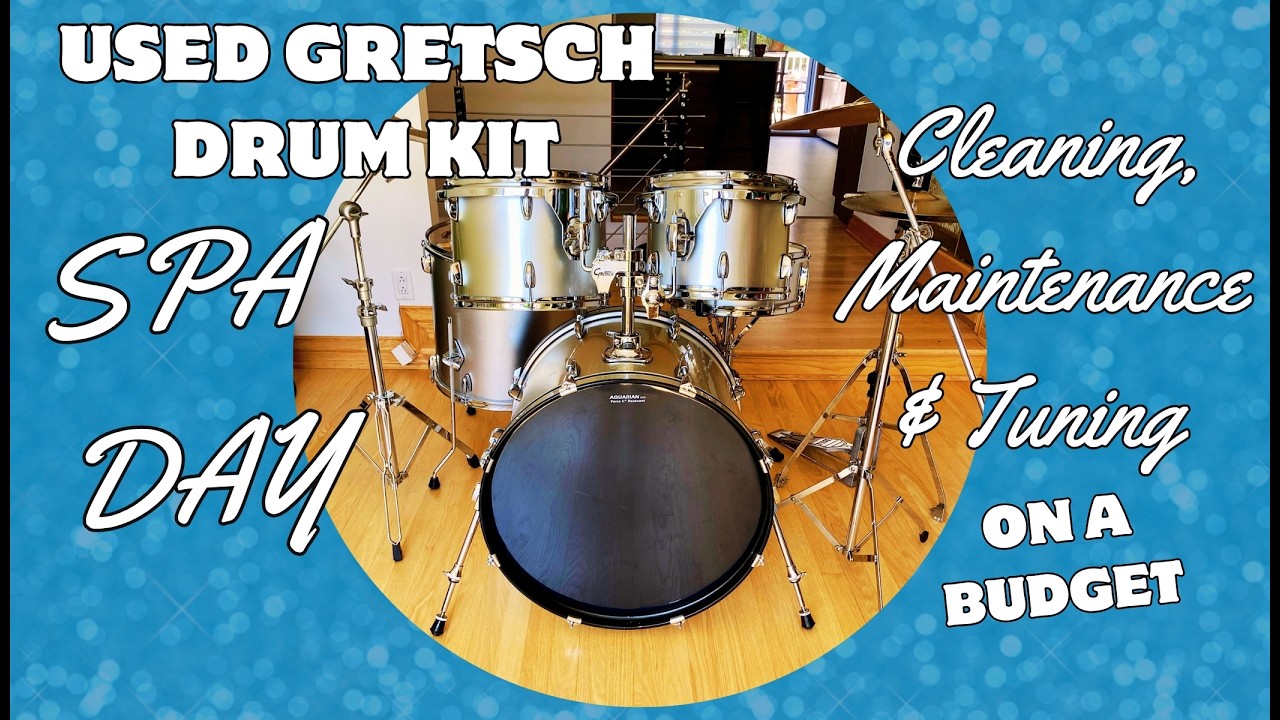 Spa Day for a Vintage Gretsch Drum Kit | Cleaning, Maintenance & Tuning