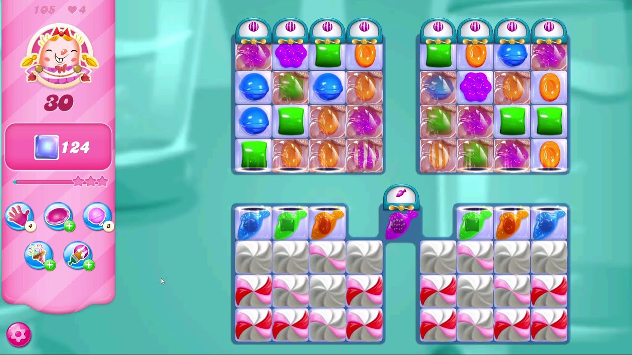 Candy Crush Saga LEVEL 105 | NO BOOSTERS (new version*)✔️