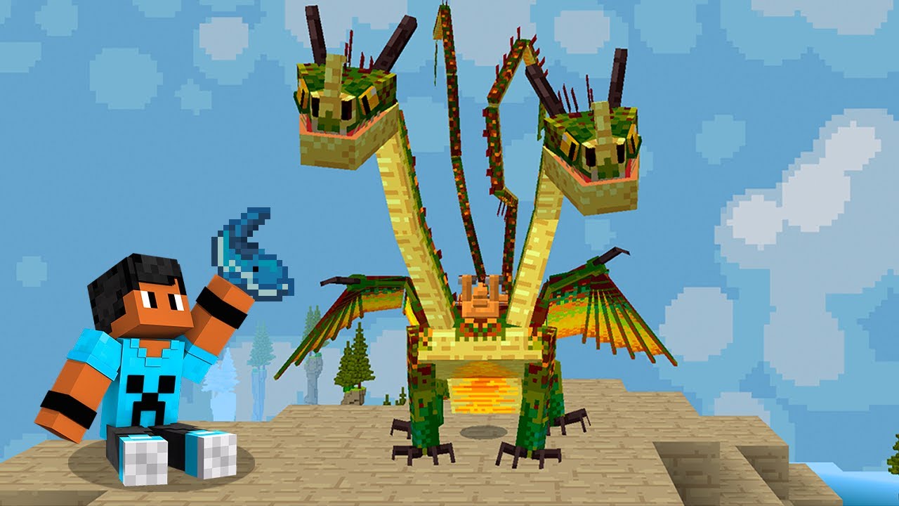 DOMESTICAMOS UM NOVO DRAGÃO NO MINECRAFT!