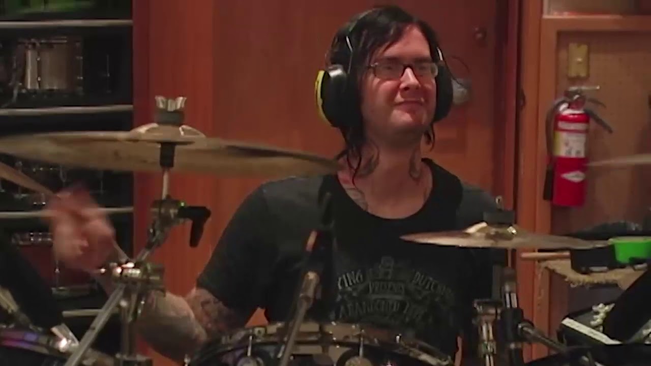 Jimmy The Rev Drumming in Studio 
