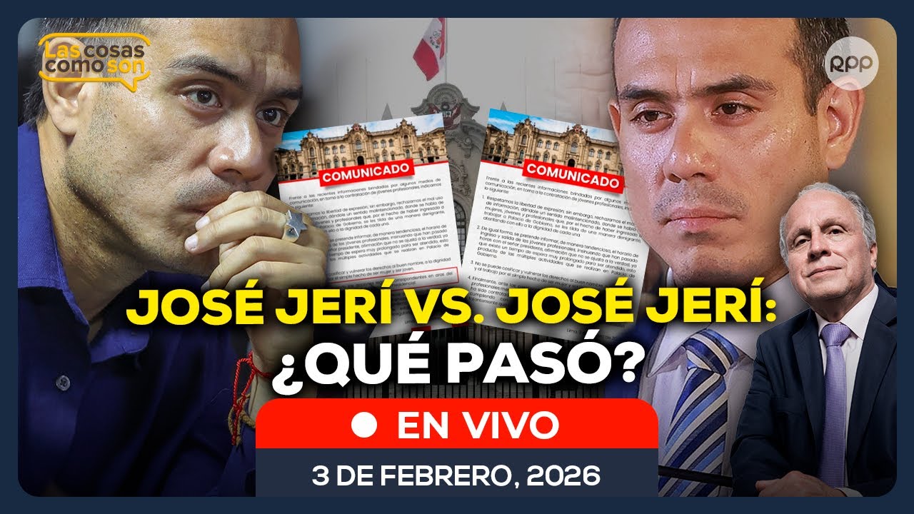 🎙️ EN VIVO | José Jerí se retracta de advertencia legal a la prensa en comunicado oficial
