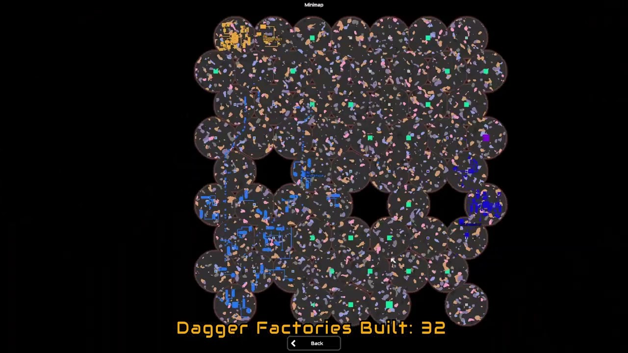 Which of these players can survive hundreds of daggers? Mindustry Eviction Hex Server PvP Gameplay